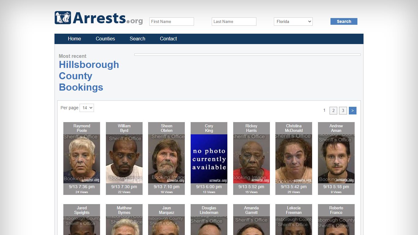 Hillsborough County Arrests and Inmate Search